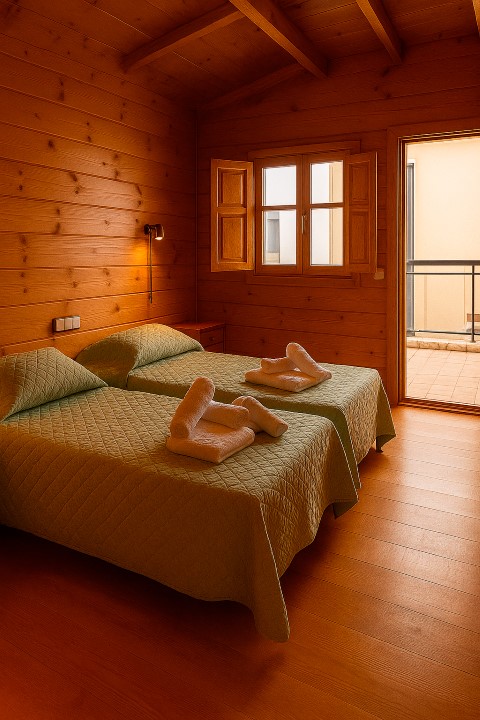 Interior cabaña madera Benidorm