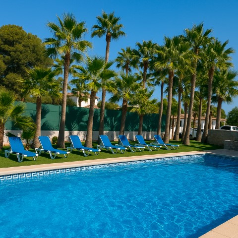 Zona chill out piscina